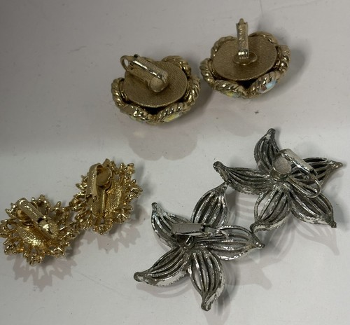 Sarah Coventry Vtg Clip-On Earring Lot Fashion Jewelry - Picture 7 of 22