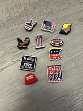 Crocs - Charms - Jibbitz - 10pc - Donald Trump 2024 Election President Vote Usa