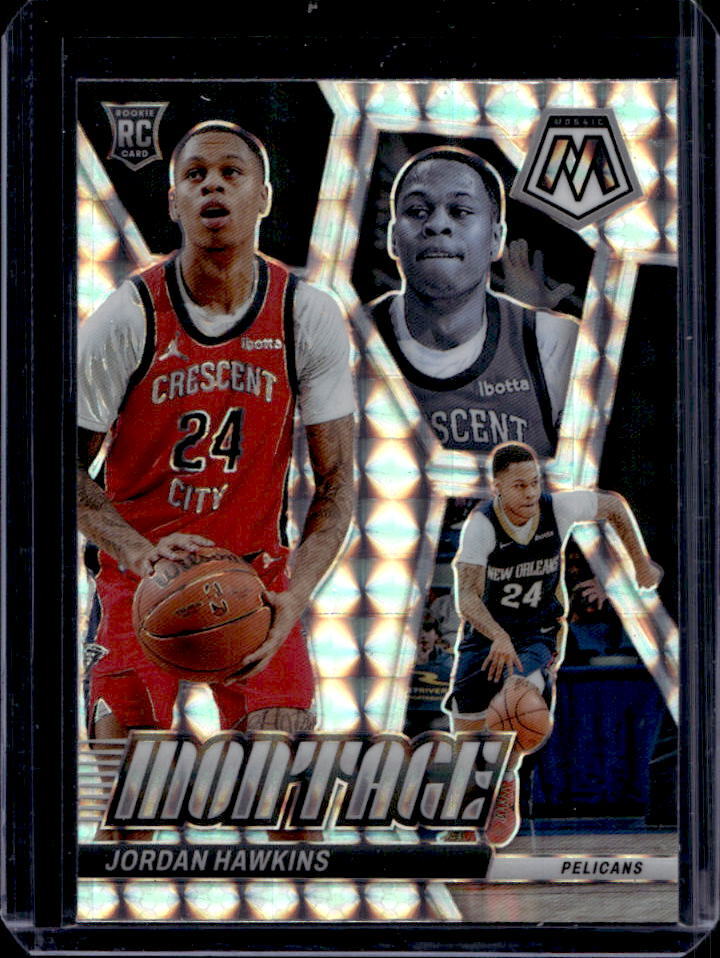 2023-24 Panini Mosaic Jordan Hawkins Montage Mosaic RC #23 Pelicans