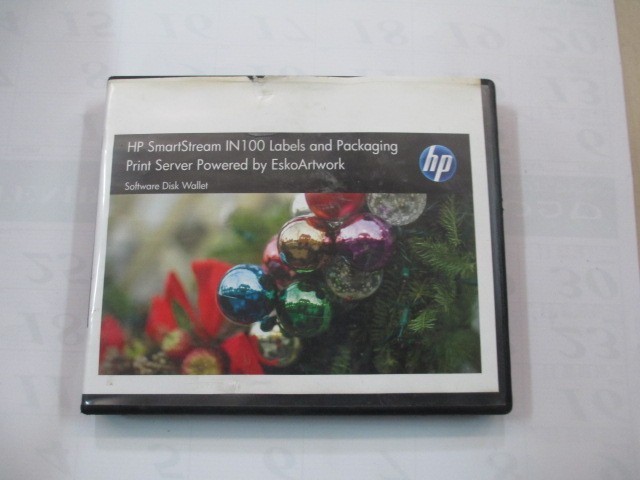 HP Indigo SmartStream IN100 Labels & Packaging Software Disk Wallet CA396-01550