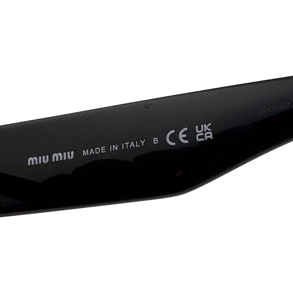 Monturas ópticas negras Miu Miu MU 02XV 52mm 17mm 140mm - 1AB-1O1 Foto 4 de 4