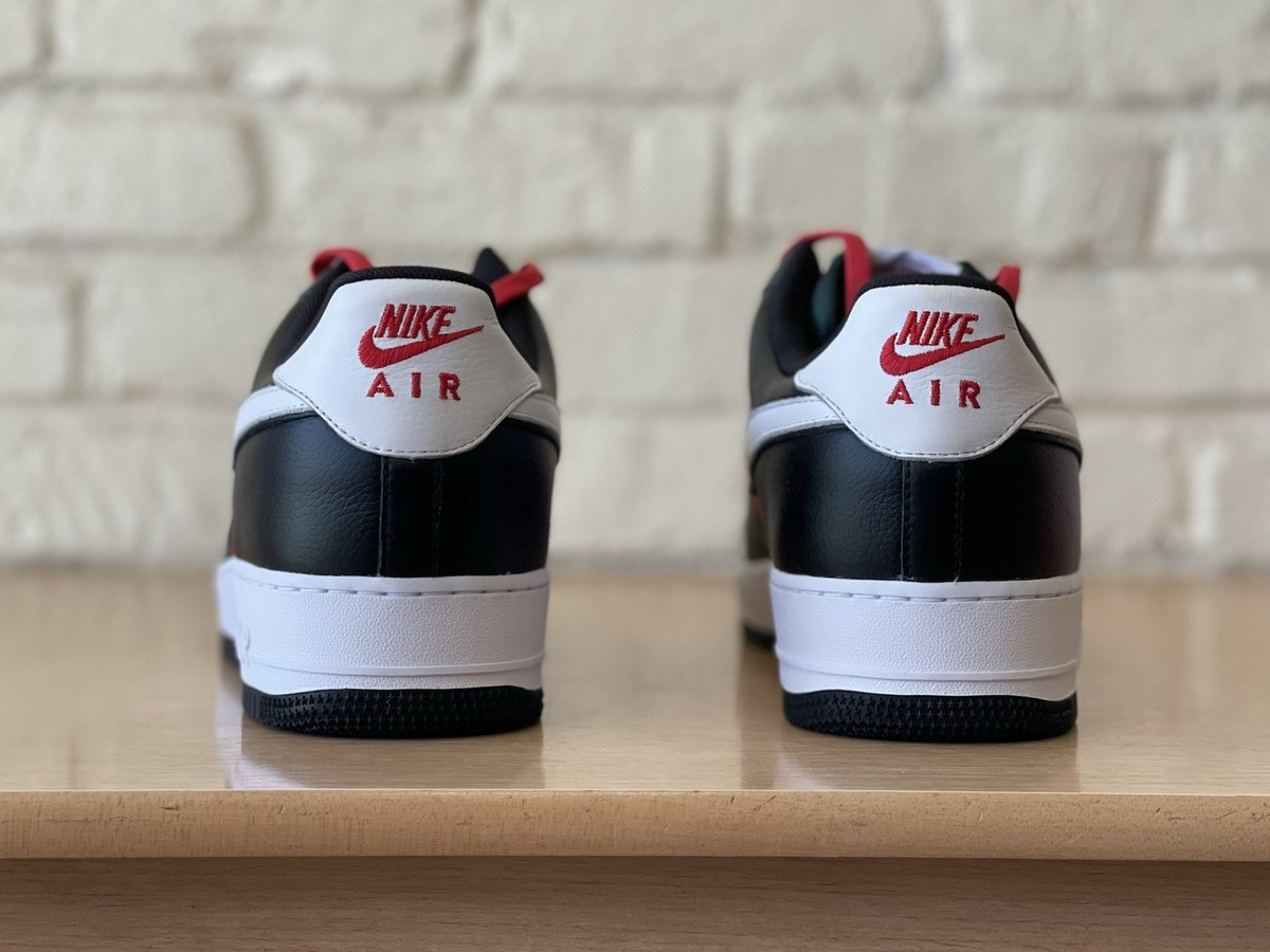Nike By You Air Force 1 Low Retro Black White Green Red Shoes