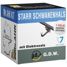 GDW Anhängerkupplung starr für VW Golf VI Cabrio + 7polig spezifisch