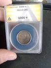 1911 D ANACS G04 GOOD 4 BARBER QUARTER.