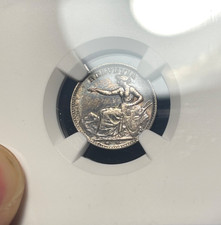 (#101731) Switzerland:  1851 A 1/2 franc.  half franc    (See video!)