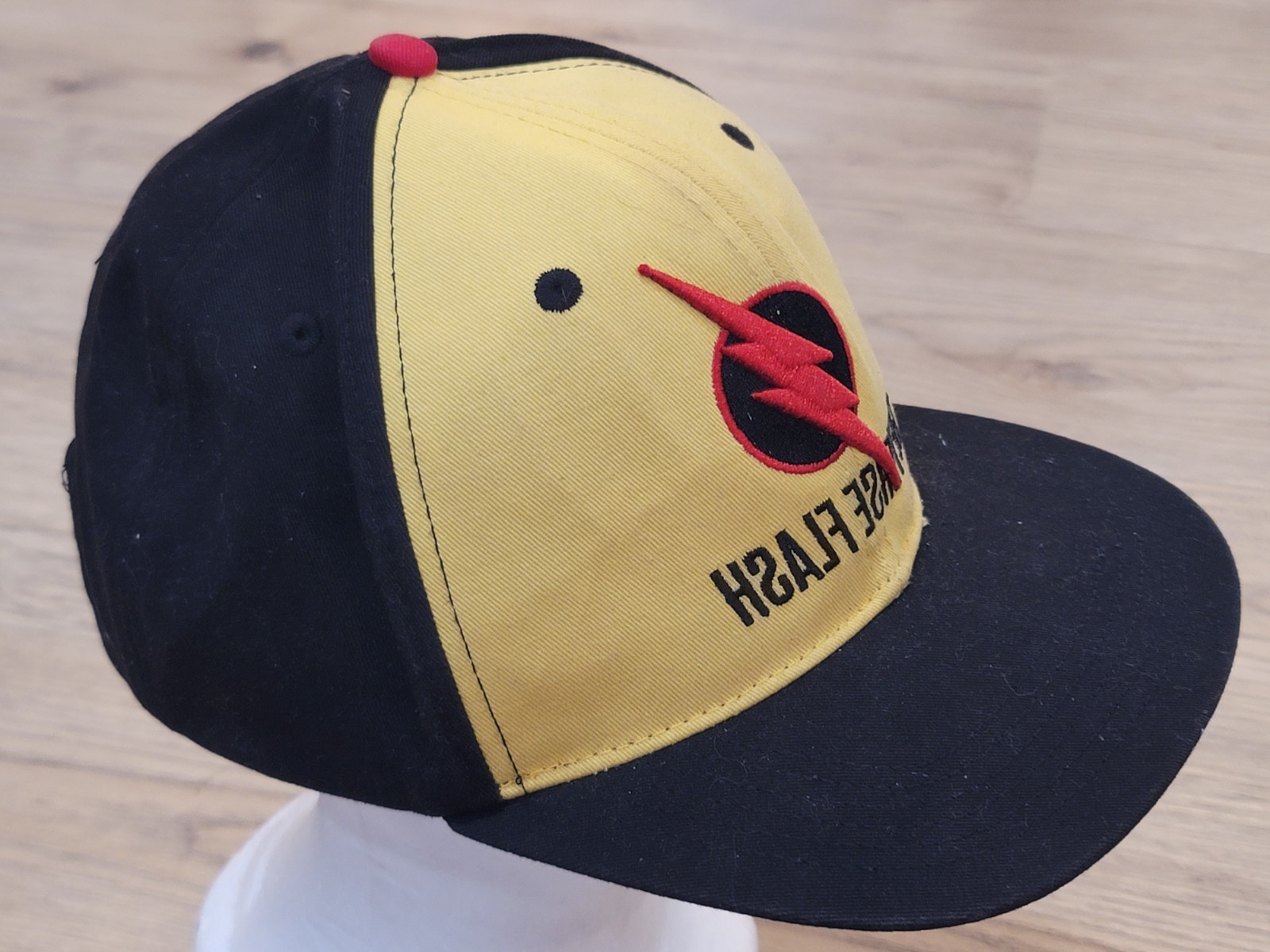 Six Flags Reverse Flash Adjustable Cap Hat Black … - image 3