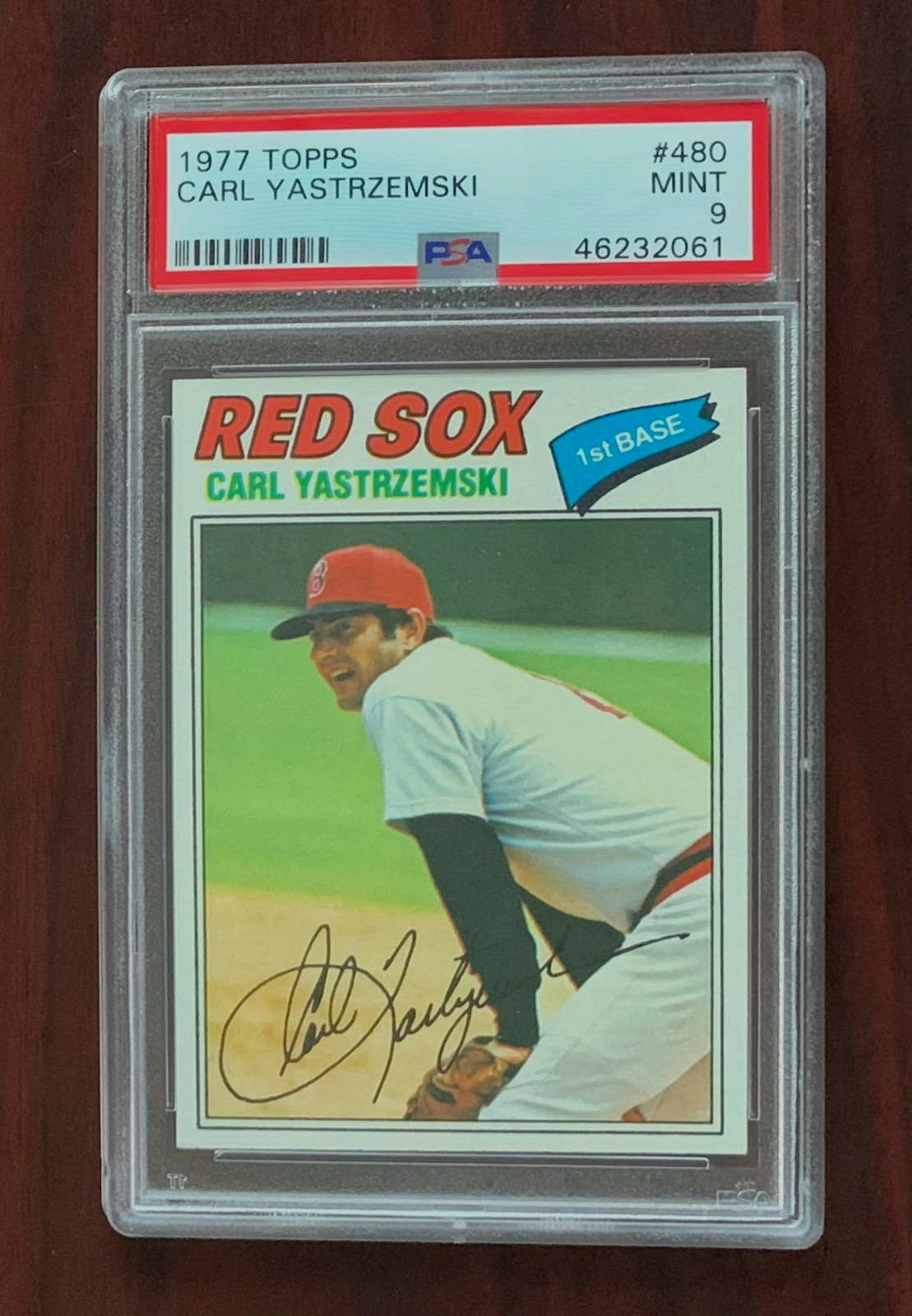 1977 TOPPS #480 CARL YASTRZEMSKI PSA 9