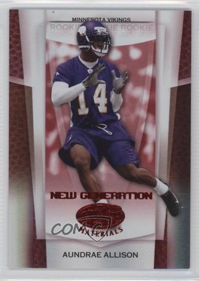2007 Leaf Certified Materials Mirror Red /100 Aundrae Allison #178 Rookie RC 0f8
