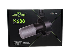 Fifine K688 AMPLITANK Dynamic Microphone XLR  USB for Studio Recording - NEW