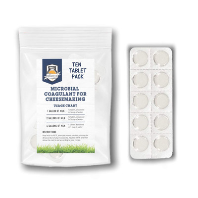 Microbial Rennet Tablets Vegetarian Milk Coagulant Vegan Cheese Making