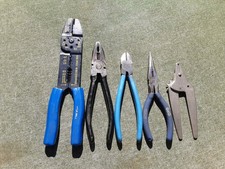 Crimp + 2 Zangen 2 Seitenschere 2 Isolierabisolierer Auto Elektriker Werkzeuge 