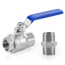 304 Stainless Steel 3/4 Full Port Solid Ball ...