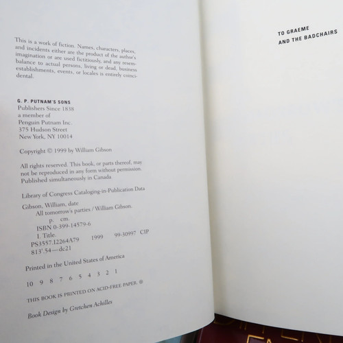 William Gibson - 7 Book Lot - Neuromancer, Mona Lisa Overdrive, Zero History...B - Imagen 8 de 9