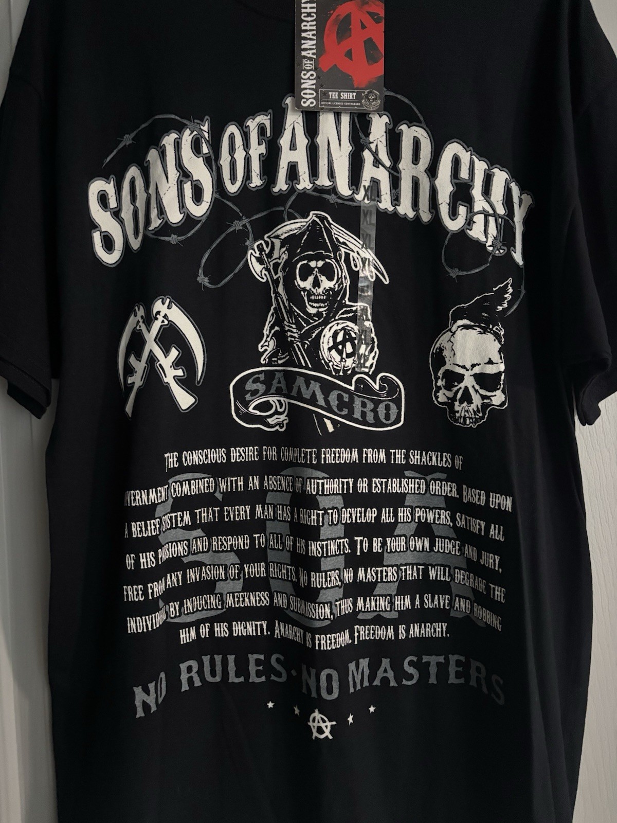 Sons Of Anarchy Motorcycle Club Shirt NWT Officially Licensed XL