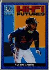 2022 Bowman #HIFI-10 Austin Martin Hi-Fi Futures Mojo Blue Refractors #/150
