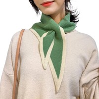 Windproof Knitted Scarf Knitted Scarves Bib New Neckerchief  Gift