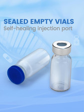 3ml Glass Vials for Injections, Self-Healing Injection Port, Empty Vials for ...
