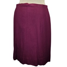 Vintage 70s Maroon A Line Above Knee Skirt Size 4