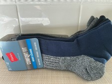 HANES Premium Men 6-12 Socks Ankle Comfort Fit Cushioned Odor Control 3 Pair NEW