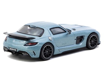 MERCEDES-BENZ SLS AMG BLACK SERIES MATTE BLUE 1/64 BY TARMAC WORKS