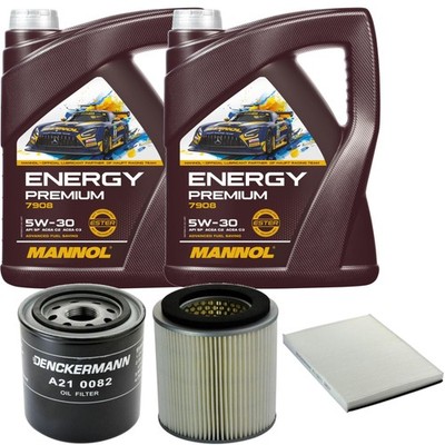 DENCKERMANN Inspektionspaket Energy Premium 5W-30 10L für Ford Maverick 2.7 TD