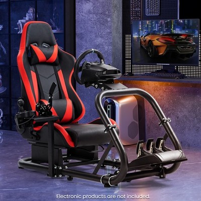 Minneer Lenkradständer Racing Sim Cockpit Mit Rotem Sitz Fit Logitech G29 G920