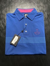 NWT MEN'S FOOTJOY POLO, SIZE: S, COLOR: DEEP BLUE M10.10 