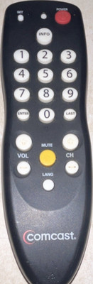 Comcast Remote Control Black Model comcast for TV Entertainment System