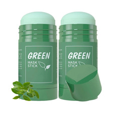 2X GREEN TEA CLAY MASK STICK 40G DEEP CLEANSE OIL CONTROL BLACKHEAD REMOVER FACE