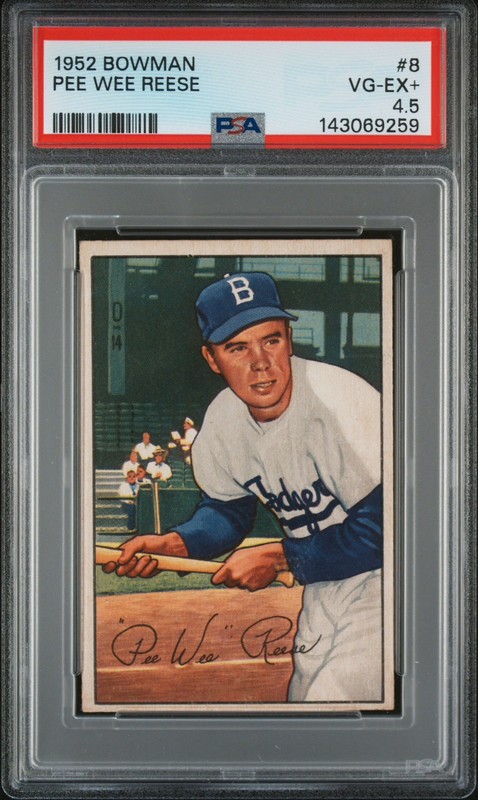 1952 Bowman - Pee Wee Reese #8 PSA 4.5 VG-EX+