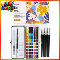Aquarellfarben-Set 50 Farben Mit Detail-Pinsel FüR KüNstler Und Hobbyisten