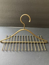 Vintage Brass Tie Belt Valet Hanger MCM Retro