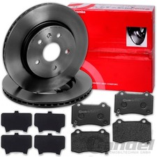 brembo BREMSSCHEIBEN + BEL&Auml;GE HINTEN passend f&uuml;r TESLA MODEL S 5YJS MODEL X 5YJX
