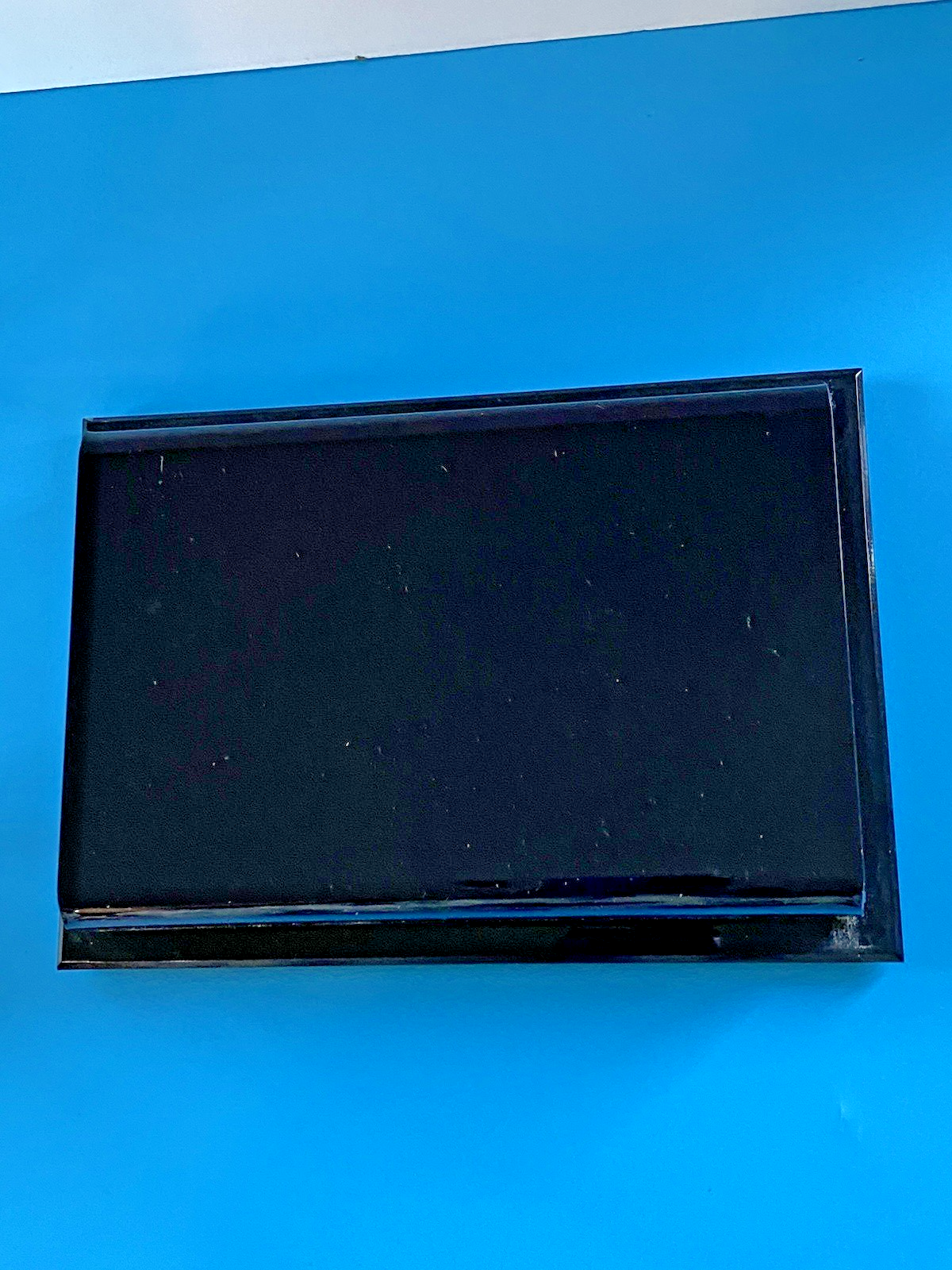 ACRYLIC DISPLAY CASE WITH BASE/14 X 7 X 5 /MIRRORED/BLACK BASE/DOLL NOT ...