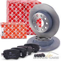 Febi Bremsscheiben +BelÄGe Hinten FÜR Seat Leon 5F Skoda Octavia 3 VW Caddy 4