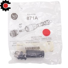 Allen-Bradley 871A-TS5-D1 M12 5-Pin Straight Female Field-Attachable