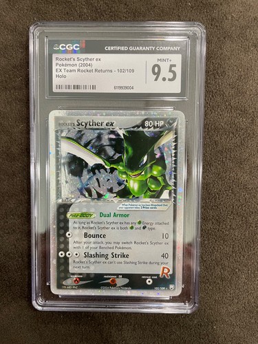 Rocket's Scyther ex graded CGC 9.5 for sale on eBay