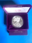 (1) 1993 P 1oz US American Silver Eagle $1 Dollar Proof Bullion with Box No coa