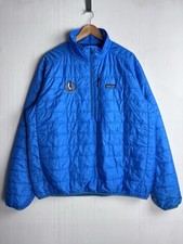 Patagonia Mens Quilted Anorak Jacket Primaloft Blue Size XL