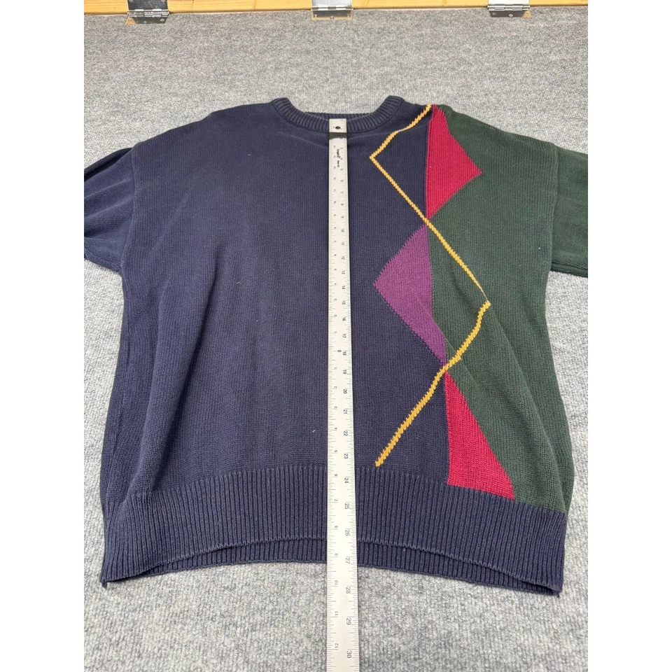 Suéter Vintage Colores por Alexander Julian XL Tejido Geométrico Pullover Años 90 Foto 4 de 4