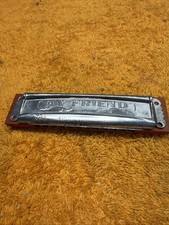 A Vintage YTS Japan My Friend 4 3/4 Long Childs Harmonica