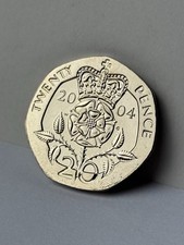 2004 20p Uncirculated Coin Twenty Pence Brilliant Uncirc Bunc Bu Date Run