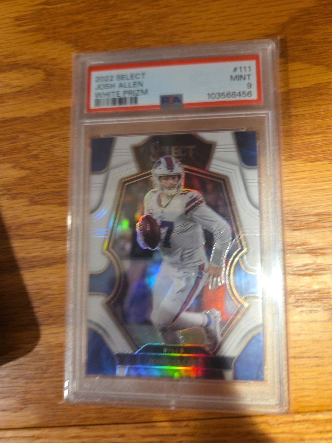2022 Panini Select Josh Allen White Prizm  #111 /35 Psa 9