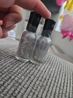 2x Sally Hansen Xtreme Wear Nail Polish Silver Storm #625