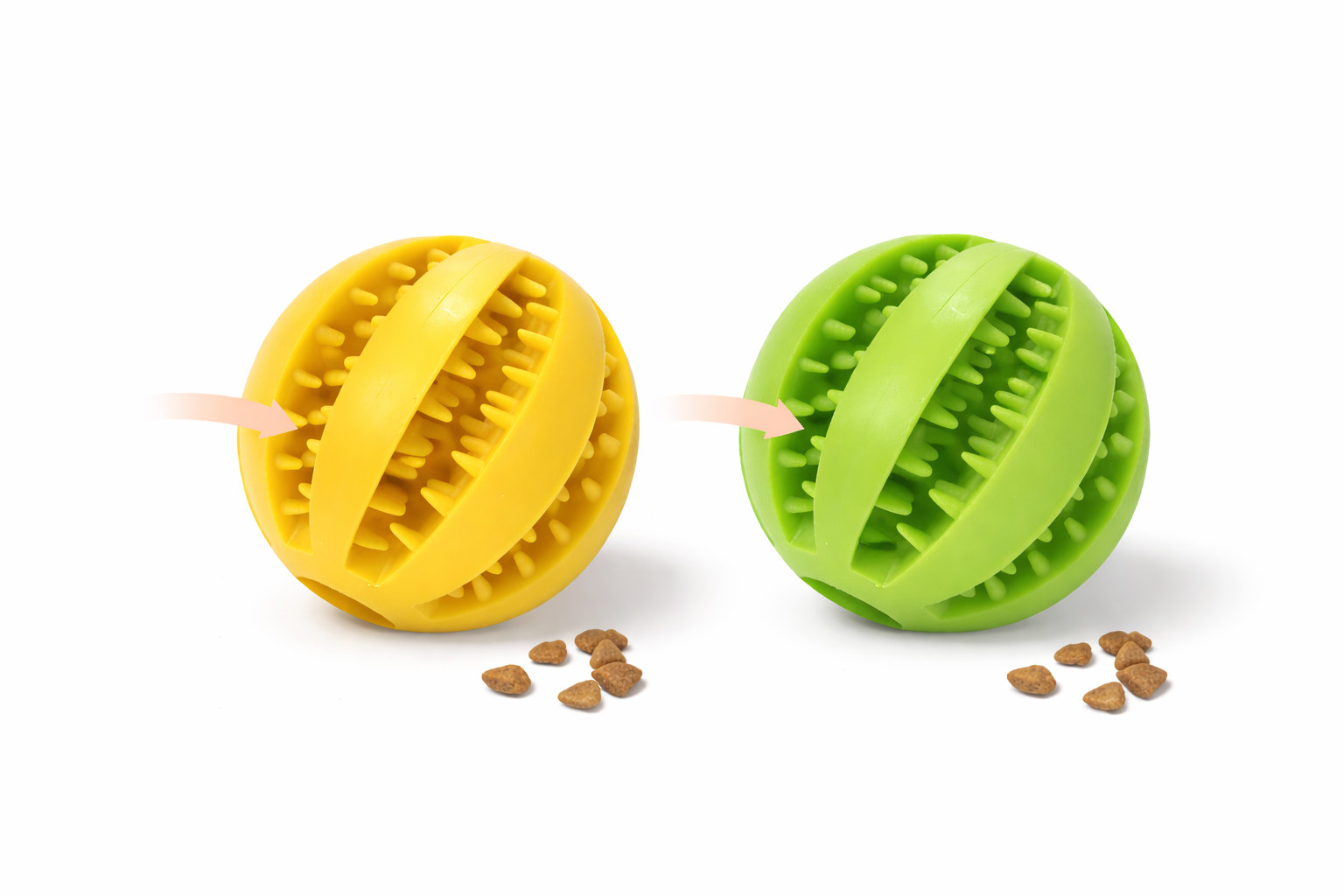 Dog Chew Toy Treat Dispenser Interactive Durable Rubber Ball Puppy Training