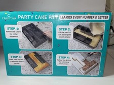Crofton Party Cake Pan 10 piece Set Makes all 26 Letters and any number 0-9 NIB