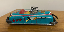KO Japan Tin Car Cowboy Cadillac Vintage Toy A6-05