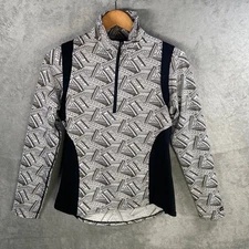 Kerrits Equestrian Horse Riding Quarter Zip Pullover Top Medium Aztec Print