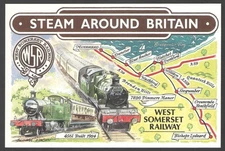 Postcard STEAM AROUND BRITAIN No. 14 - WEST SOMERSET RAILWAY