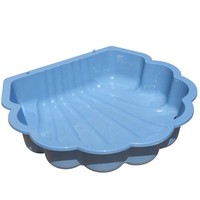 Wassermuschel Pastell-Blau Sandmuschel Sandkasten 1-Teilig Hundepool Babypool